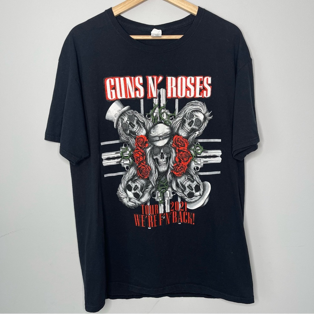 Mean‎ Guns N’ Roses we’re back 2021 concert band tour tee t shirt large LG